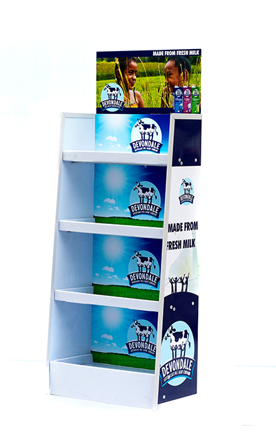 牛奶促銷商場(chǎng)陳列架