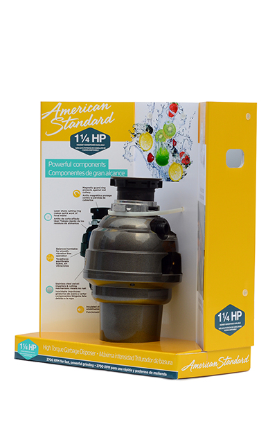 160°廣角視野 圾處理器展示架